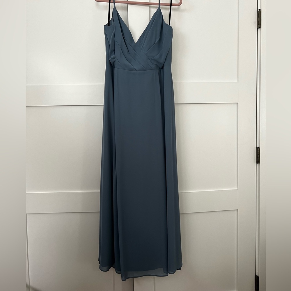 Dusty blue wedding guest dress. #LEVKOFF size 18